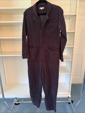 Alex Mill Standard Corduroy Jumpsuit in Navy Blue